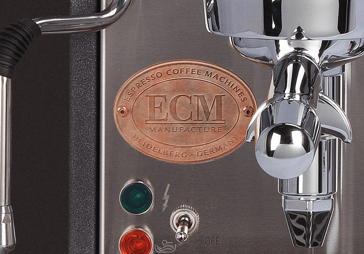 ecm heritage mechanika vi slim steam wand and portafilter